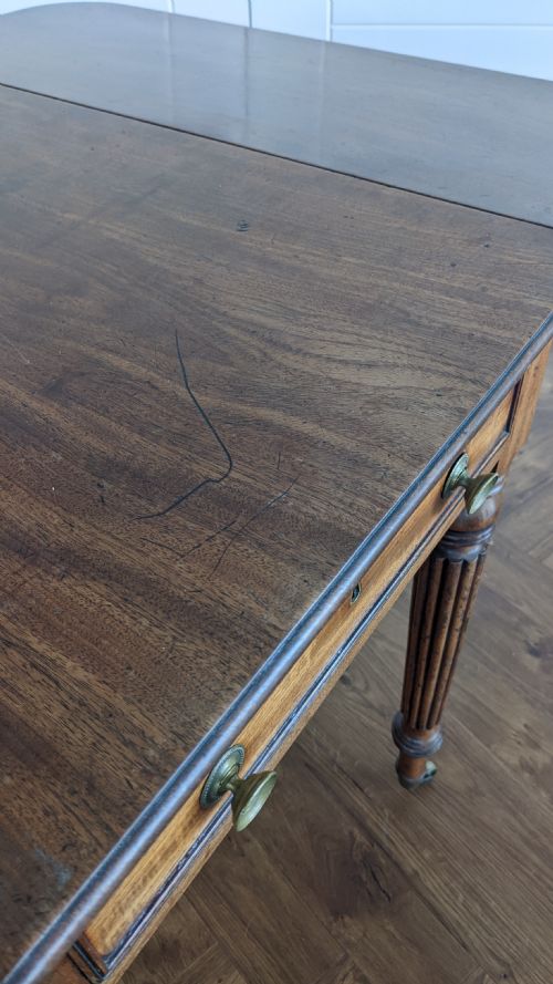 A RARE REGENCY WRITING LIBRARY TABLE BY GILLOWS - ADDITIONAL PHOTO 3