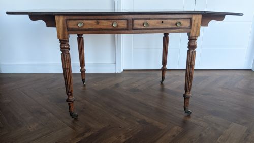 A RARE REGENCY WRITING LIBRARY TABLE BY GILLOWS - ADDITIONAL PHOTO 7