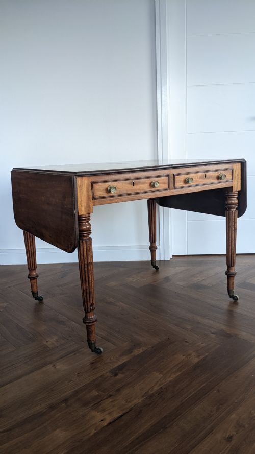 a rare regency writing library table by gillows - CATEGORY: ANTIQUE TABLES - DATED REGENCY