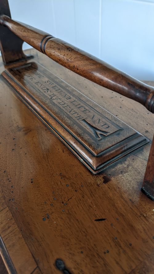 A UNIQUE SCOTTISH VERNACULAR TOILET MIRROR C1830S - ADDITIONAL PHOTO 1