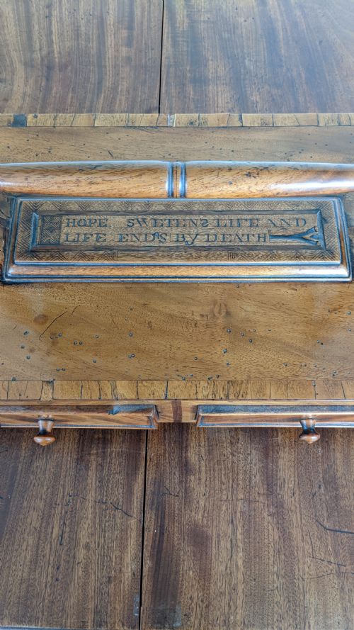 A UNIQUE SCOTTISH VERNACULAR TOILET MIRROR C1830S - ADDITIONAL PHOTO 3