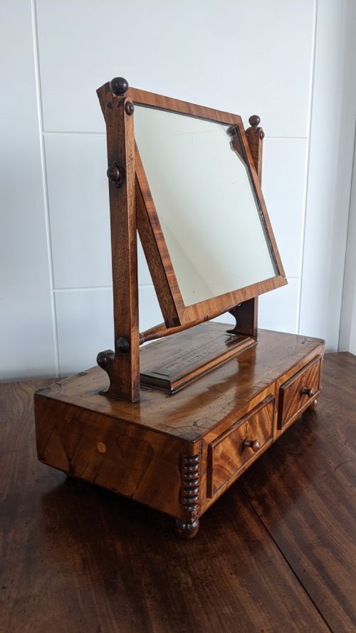 a unique scottish vernacular toilet mirror c1830s - CATEGORY: ANTIQUE MIRRORS - DATED 19TH CENTURY