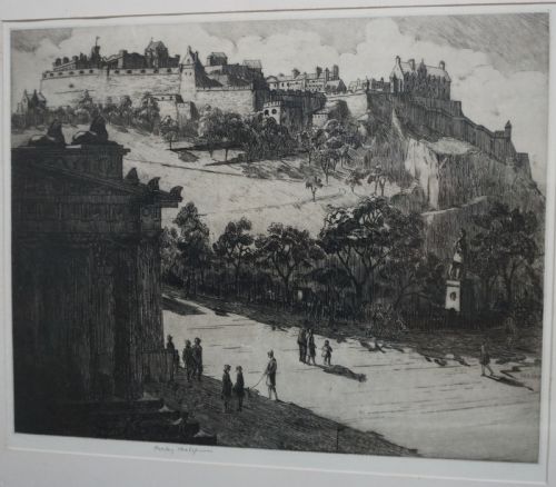 andrew healey hislop british 18871954 'edinburgh castle' - CATEGORY: ANTIQUE ART - DATED 1930