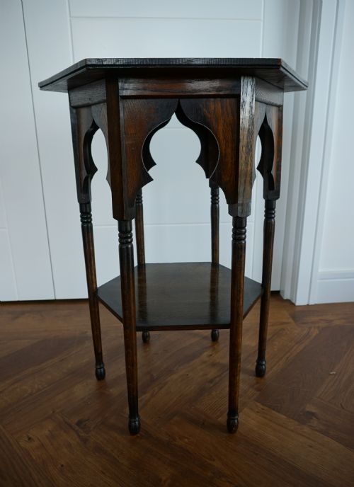 A LIBERTY OAK MOORISH TABLE C1900 - ADDITIONAL PHOTO 2