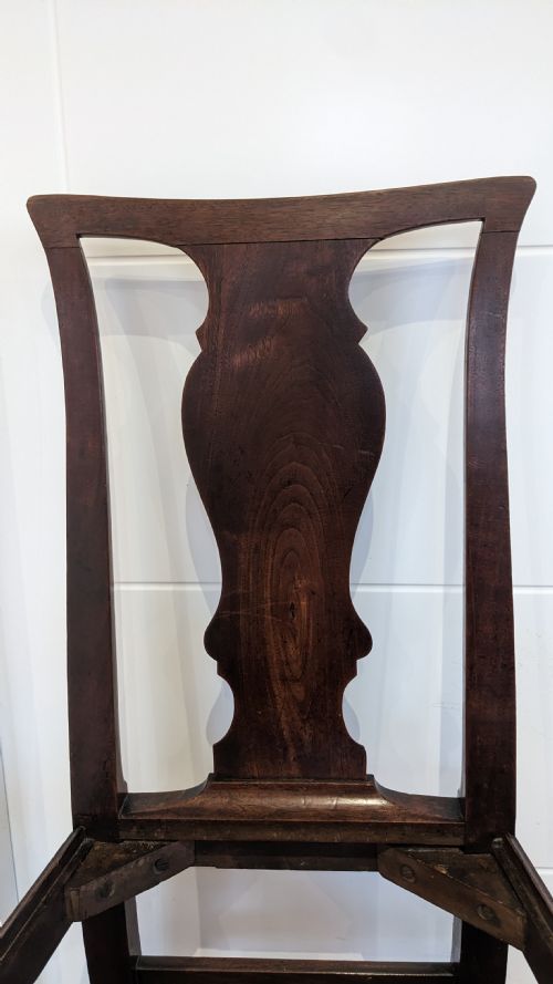 A SET OF SIX GEORGE II WALNUT DINING CHAIRS C1760 - ADDITIONAL PHOTO 7