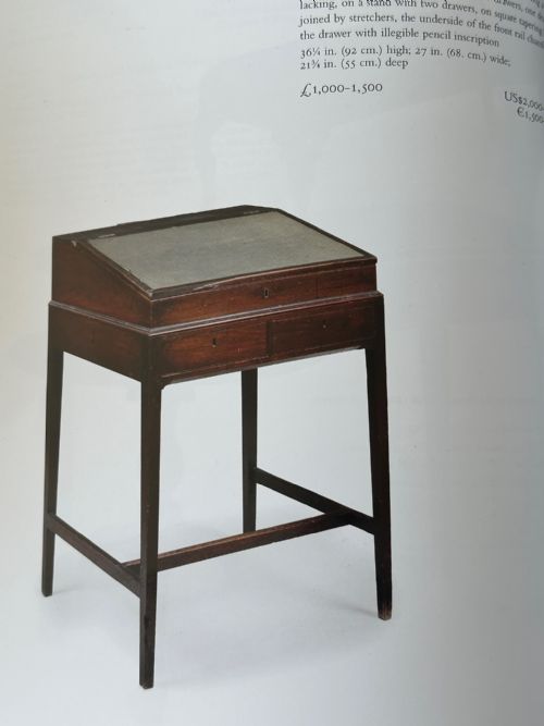A RARE GEORGE III MAHOGANY BUREAU ON STAND LECTURNROSTRUM EDINBURGH C1800 - ADDITIONAL PHOTO 8