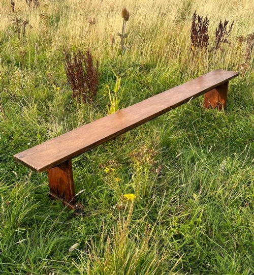 an unusual english sycamore bench provincialestate made c1910 - CATEGORY: ANTIQUE FURNITURE - DATED EDWARDIAN
