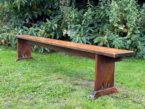 AN UNUSUAL ENGLISH SYCAMORE BENCH PROVINCIALESTATE MADE C1910 - ADDITIONAL PHOTO 3