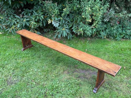 AN UNUSUAL ENGLISH SYCAMORE BENCH PROVINCIALESTATE MADE C1910 - ADDITIONAL PHOTO 4
