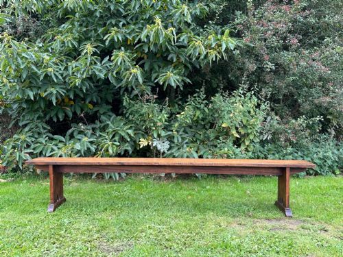 AN UNUSUAL ENGLISH SYCAMORE BENCH PROVINCIALESTATE MADE C1910 - ADDITIONAL PHOTO 5