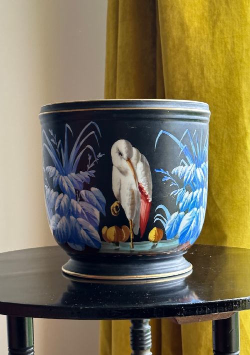 AN ICE PAIL IN THE MANNER OF DR CHRISTOPHER DRESSER ATTRIBUTED TO MINTON C1860S - ADDITIONAL PHOTO 1