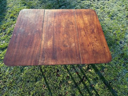 A SCOTTISH GEORGE III SOLID MAHOGANY DINING TABLE EDINBURGH C1805 - ADDITIONAL PHOTO 1
