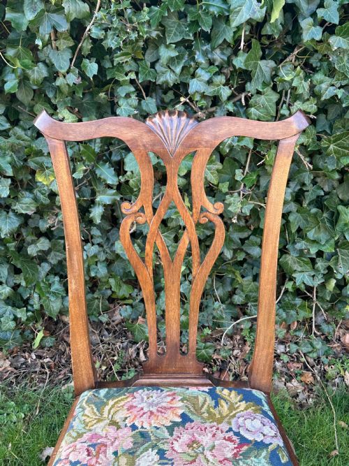WILLIAM WHEELER OF ARNCROACH A PAIR OF MAHOGANY 'CLAM SHELL' CHAIRS FIRST QUARTER 20TH CENTURY - ADDITIONAL PHOTO 2