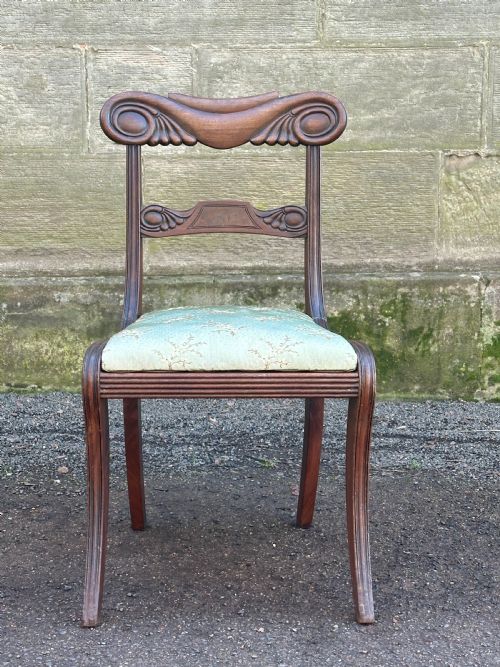 a scottish regency carved mahogany side chair in the grecian taste edinburgh c1815 - CATEGORY: ANTIQUE CHAIRS - DATED REGENCY