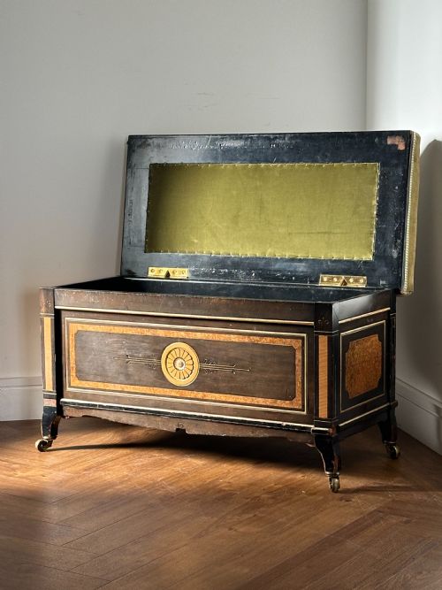 A CLASSY AESTHETIC MOVEMENT DUET PIANO STOOL BRITISH 1880'S - ADDITIONAL PHOTO 3