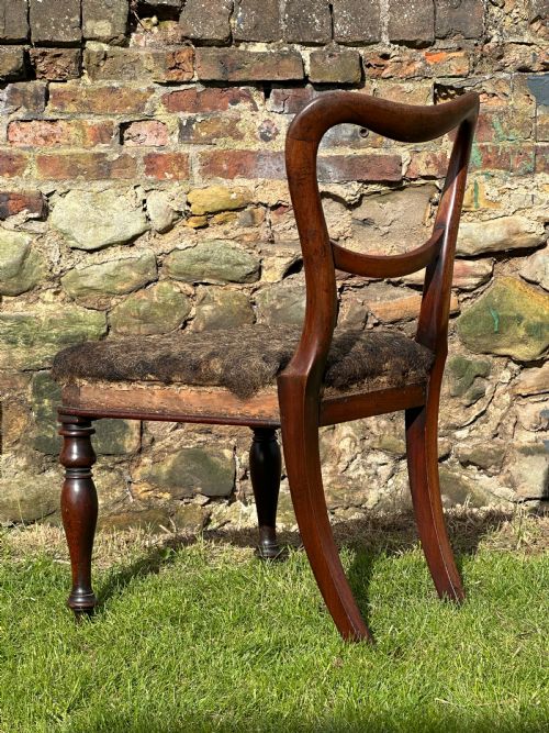 A GILLOWS STYLE MAHOGANY GENTLEMAN'S CLUB OR LIBRARY SIDE CHAIR C1835 - ADDITIONAL PHOTO 3