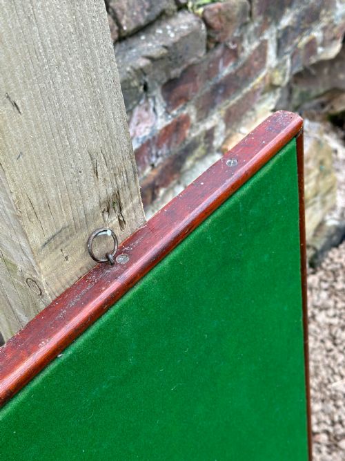 A VICTORIAN MAHOGANY FRAMED CLUB NOTICE BOARD LATE 19TH CENTURY - ADDITIONAL PHOTO 1