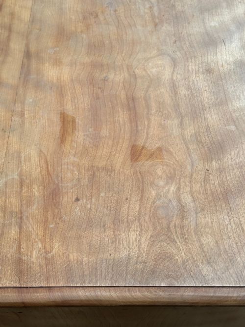 A SUPER QUALITY SATIN BIRCH CHEST OF DRAWERS IN THE MANNER OF HOLLAND SONS C1860 - ADDITIONAL PHOTO 1