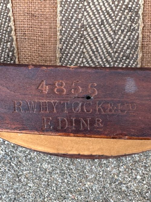 A PAIR OF SCOTTISH MAHOGANYFRAMED LIBRARY SIDE CHAIRS BY R RICHARD WHYTOCK CO OF EDINBURGH - ADDITIONAL PHOTO 2