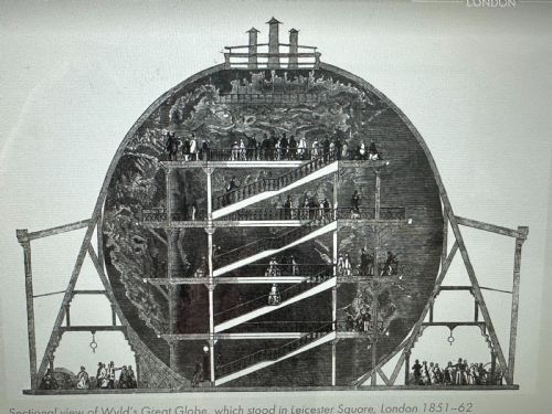 AFTER THOMAS HOSMER SHEPHERD 17921864 'WYLD'S MONSTER GLOBE' LEICESTER SQUARE A HAND COLOURED ENGRAVING BY JEANMARIE CHAVANNE - ADDITIONAL PHOTO 5