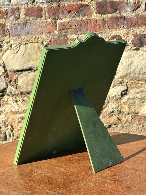 AN APPLEGREEN LACQUERED AND CHINOISERIE DECORATED EASEL MIRROR ATTRIBUTED TO WHYTOCK REID OF EDINBURGH - ADDITIONAL PHOTO 5