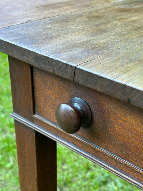 A GEORGE III OAK KITCHEN TABLE C1800 - ADDITIONAL PHOTO 11