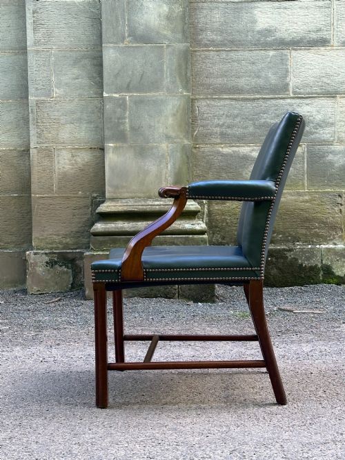 a scottish mahogany cockpen library chair by whytock reid of edinburgh - CATEGORY: ANTIQUE CHAIRS - DATED 1930