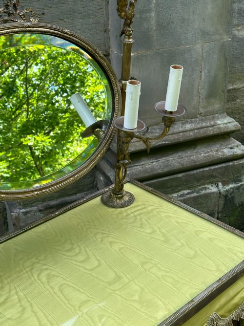 A CHIC FRENCH EMPIRE STYLE DRESSING CHEST C1900 - ADDITIONAL PHOTO 3
