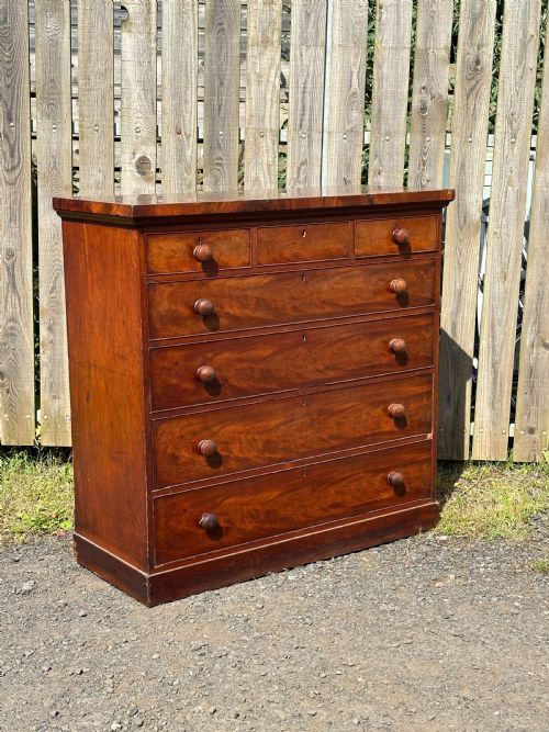 A VERY RARE SCOTTISH MAHOGANY CHEST OF DRAWERS BY WILLIAM DEANS OF MELROSE C1835 - ADDITIONAL PHOTO 4