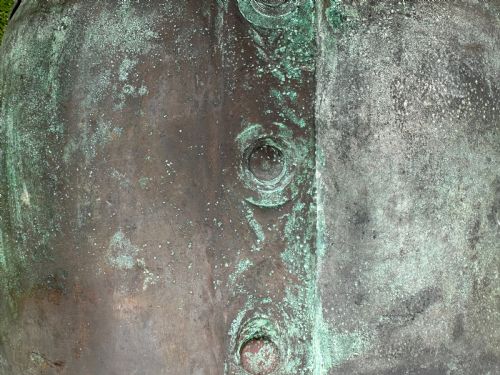 A 19TH CENTURY RIVETTED COPPER PLANTER - ADDITIONAL PHOTO 5