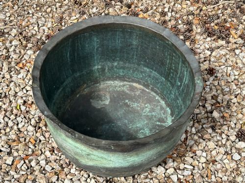 A 19TH CENTURY RIVETTED COPPER PLANTER - ADDITIONAL PHOTO 4