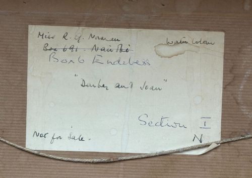 A SET OF THREE WATERCOLOUR PAINTINGS OF DESIGNS COMMISSIONED FOR A SWIMMING POOL IN NAIROBI 1930'S - ADDITIONAL PHOTO 3