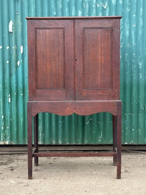 a scottish george iii oak estate cabinet 18th century - CATEGORY: ANTIQUE CABINETS - DATED 18TH CENTURY