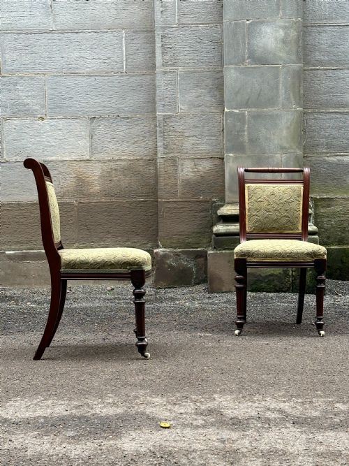 A SET OF SIX MID19TH CENTURY MAHOGANY CHAIRS IN THE GRECIAN REVIVAL TASTE - ADDITIONAL PHOTO 1