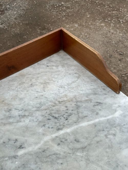 A GEORGE IV BIRCH AND CARRARA MARBLE WASHSTAND 1820'S - ADDITIONAL PHOTO 3