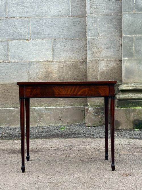 A GEORGE III MAHOGANY SIDE TABLE PROBABLY SCOTTISH 1770'S - ADDITIONAL PHOTO 6
