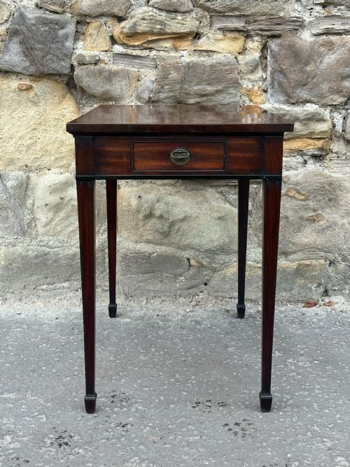 A GEORGE III MAHOGANY SIDE TABLE PROBABLY SCOTTISH 1770'S - ADDITIONAL PHOTO 8