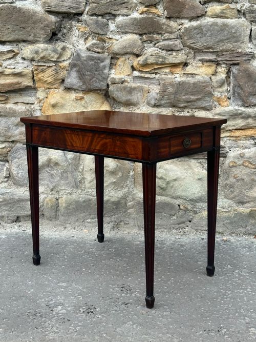 A GEORGE III MAHOGANY SIDE TABLE PROBABLY SCOTTISH 1770'S - ADDITIONAL PHOTO 9
