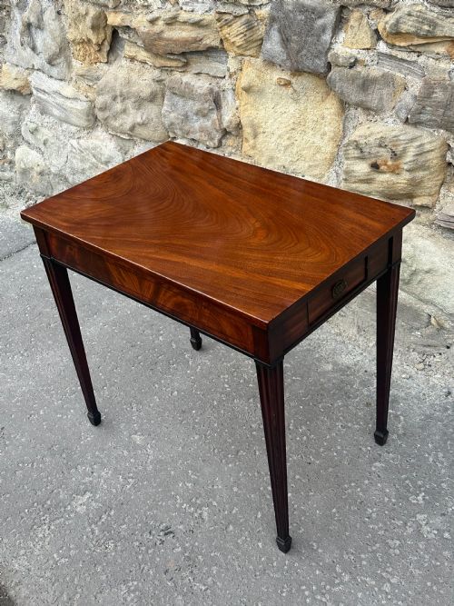 A GEORGE III MAHOGANY SIDE TABLE PROBABLY SCOTTISH 1770'S - ADDITIONAL PHOTO 10