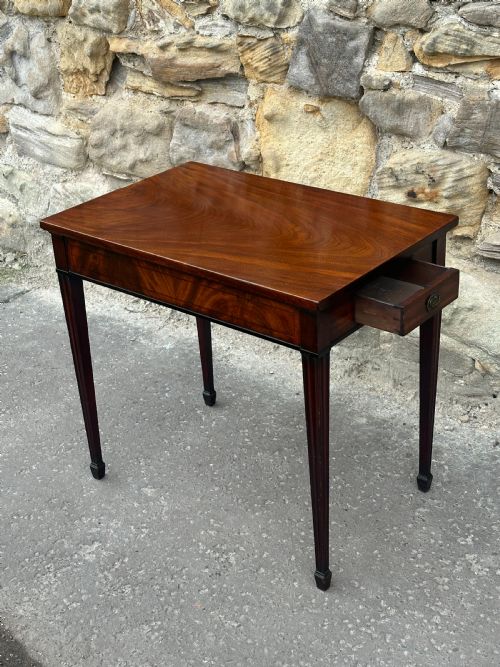 A GEORGE III MAHOGANY SIDE TABLE PROBABLY SCOTTISH 1770'S - ADDITIONAL PHOTO 12