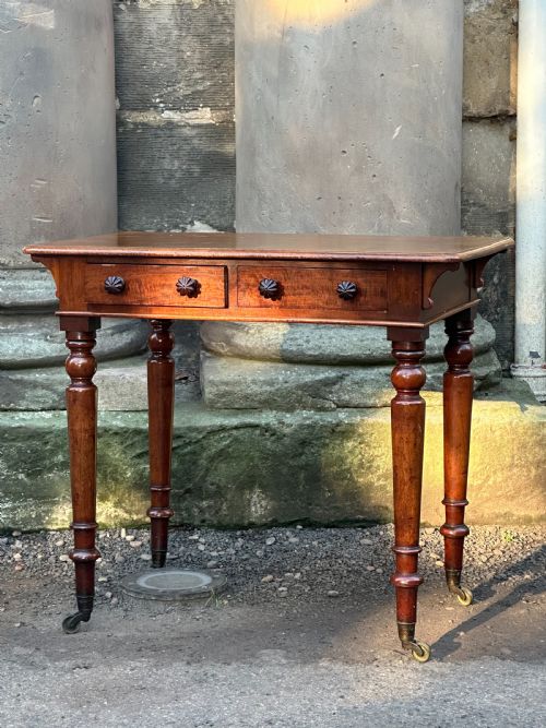 a george iv mahogany library or writing table attributed to taprel stephen holland c1830 - CATEGORY: ANTIQUE TABLES - DATED 19TH CENTURY