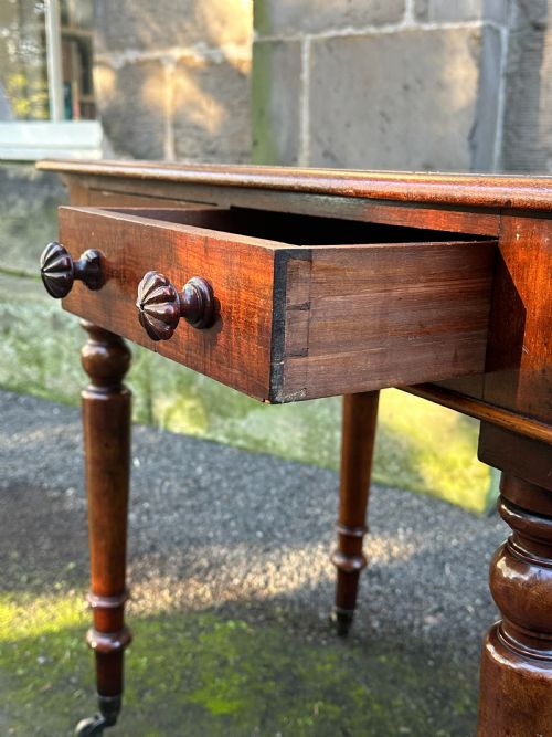 A GEORGE IV MAHOGANY LIBRARY OR WRITING TABLE ATTRIBUTED TO TAPREL STEPHEN HOLLAND C1830 - ADDITIONAL PHOTO 3