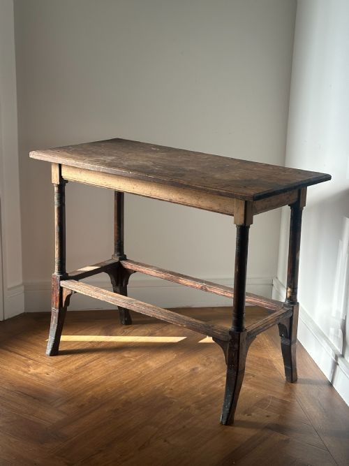 AN ART FURNITURE TABLE C1870 FROM AN ARTIST'S STUDIO - ADDITIONAL PHOTO 1