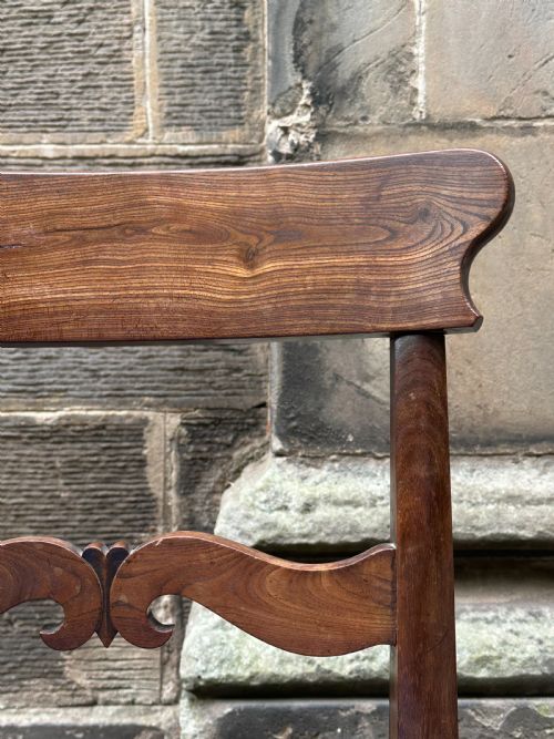 A SCOTTISH GEORGE IV SOLID LABURNUM SIDE CHAIR C1830 - ADDITIONAL PHOTO 6