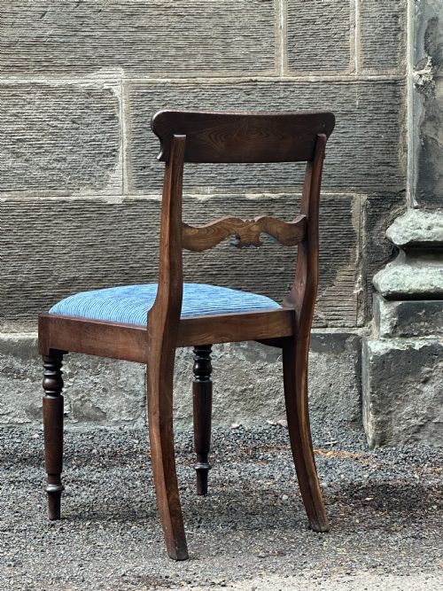 A SCOTTISH GEORGE IV SOLID LABURNUM SIDE CHAIR C1830 - ADDITIONAL PHOTO 3