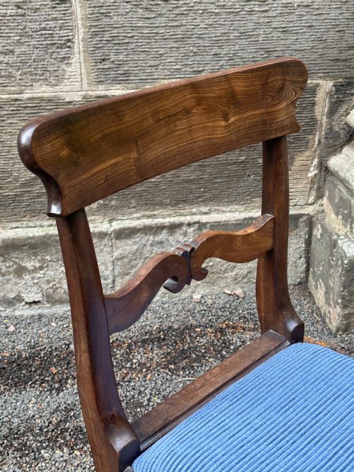 A SCOTTISH GEORGE IV SOLID LABURNUM SIDE CHAIR C1830 - ADDITIONAL PHOTO 5