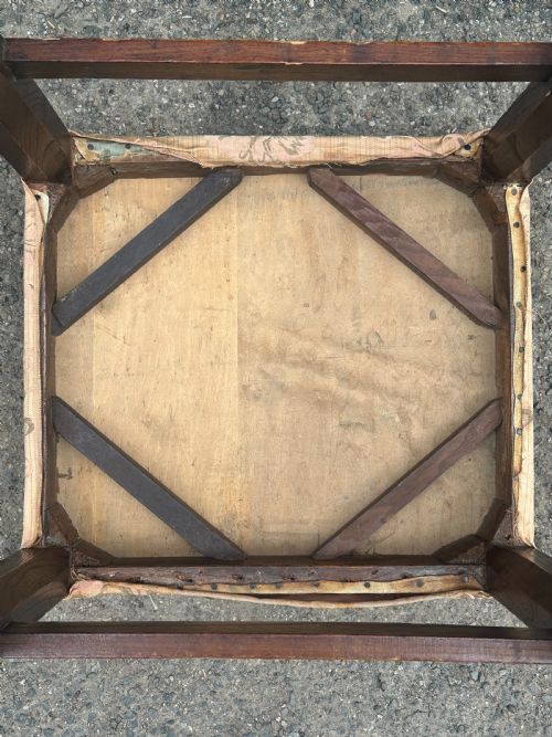 A SCOTTISH GEORGE III ELM STOOL - ADDITIONAL PHOTO 2