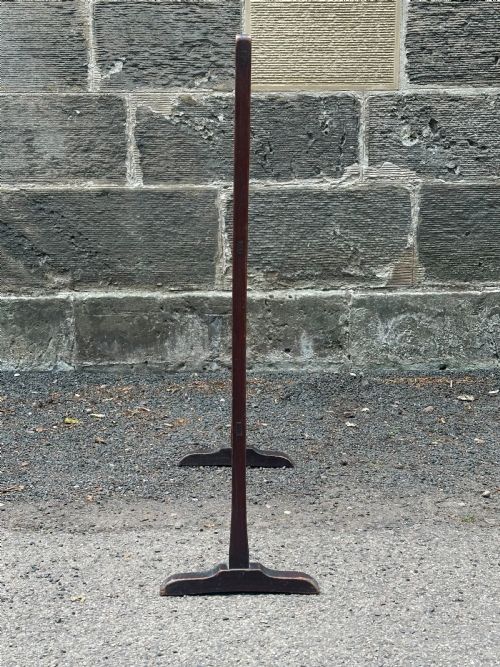 A SCOTTISH GEORGE III STAINED PINE TOWEL RAIL - ADDITIONAL PHOTO 1