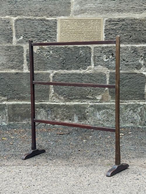 A SCOTTISH GEORGE III STAINED PINE TOWEL RAIL - ADDITIONAL PHOTO 3