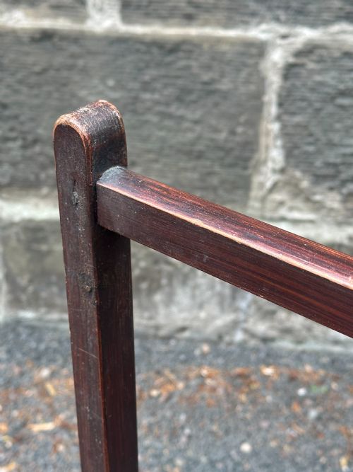 A SCOTTISH GEORGE III STAINED PINE TOWEL RAIL - ADDITIONAL PHOTO 4